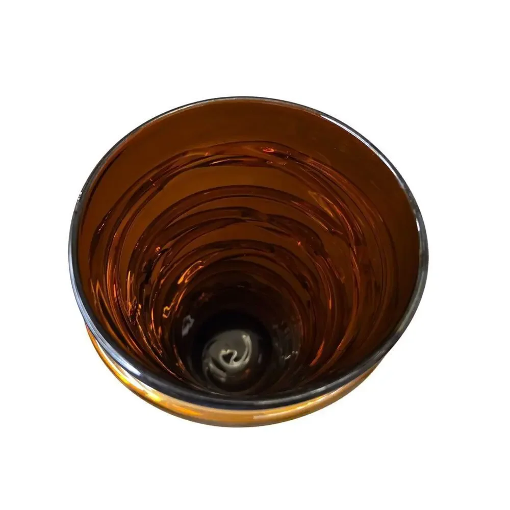 Vintage Iridescent Swirl Glass Vase With Unique Spiral Design 12